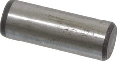 Value Collection - 7/16" Diam x 1-1/4" Pin Length Grade 8 Alloy Steel Standard Dowel Pin - C 50-58 Hardness, 39,100 Lb Breaking Strength, 1 Beveled & 1 Rounded End - Americas Tooling