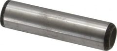 Value Collection - 5/8" Diam x 2-1/2" Pin Length Grade 8 Alloy Steel Standard Dowel Pin - C 50-58 Hardness, 79,800 Lb Breaking Strength, 1 Beveled & 1 Rounded End - Americas Tooling