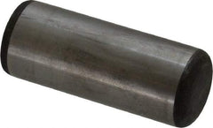 Value Collection - 1" Diam x 2-1/2" Pin Length Grade 8 Alloy Steel Standard Dowel Pin - C 50-58 Hardness, 204,000 Lb Breaking Strength, 1 Beveled & 1 Rounded End - Americas Tooling