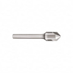 SGS - 1" Head Diam, 1/2" Shank Diam, 3 Flute 60° Solid Carbide Countersink - Americas Tooling