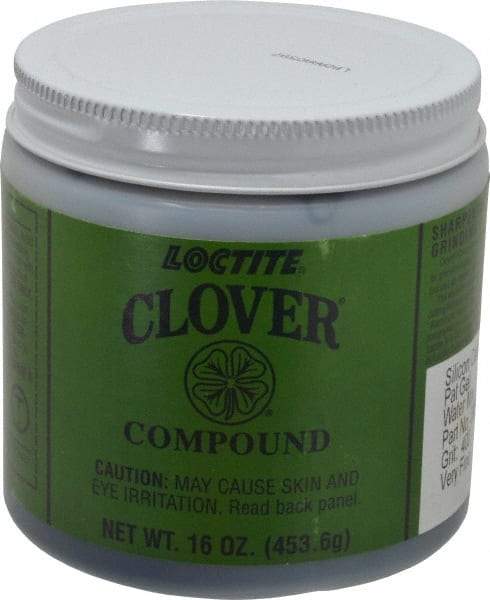 Loctite - 1 Lb Water Soluble Compound - Compound Grade Super Fine, 400 Grit, Black & Gray, Use on General Purpose - Americas Tooling