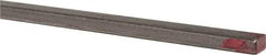 Made in USA - 36" Long x 1/8" High x 3/16" Wide, Mill Key Stock - W-1 (Water Hardening) Tool Steel - Americas Tooling