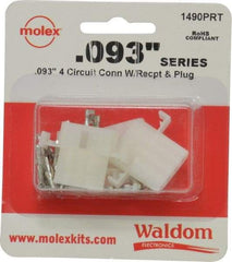 Molex - 4 Circuit, 4 AWG, 0.093 Inch Pin Diameter, Modular Receptacle Plug Connector Package - RoHS Compliant - Americas Tooling