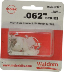 Molex - 3 Circuit, 3 AWG, 0.062 Inch Pin Diameter, Modular Receptacle Plug Connector Package - RoHS Compliant - Americas Tooling