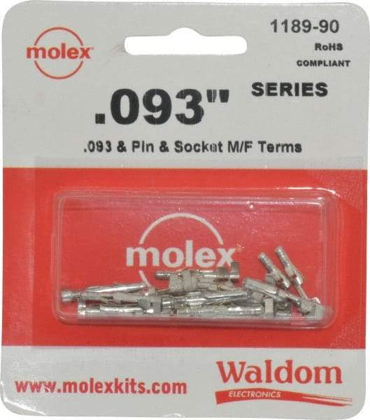 GC/Waldom - 14 to 20 AWG, 0.093 Inch Pin Diameter, Modular Receptacle Plug Connector Package - RoHS Compliant - Americas Tooling