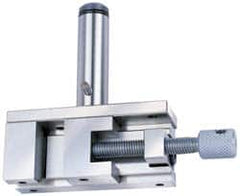 Accupro - 1.962 Jaw Opening Capacity, 42.93mm Jaw Height, Toolmaker's Vise - Flat Jaw, 123mm OAL x 38.1mm OAW x 4.54" OAH - Americas Tooling