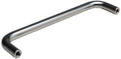 Amatom Electronic Hardware - 3-3/16" Long x 7/8" High, Round Handle - Clear Passivated, Stainless Steel, 3" Center to Center - Americas Tooling