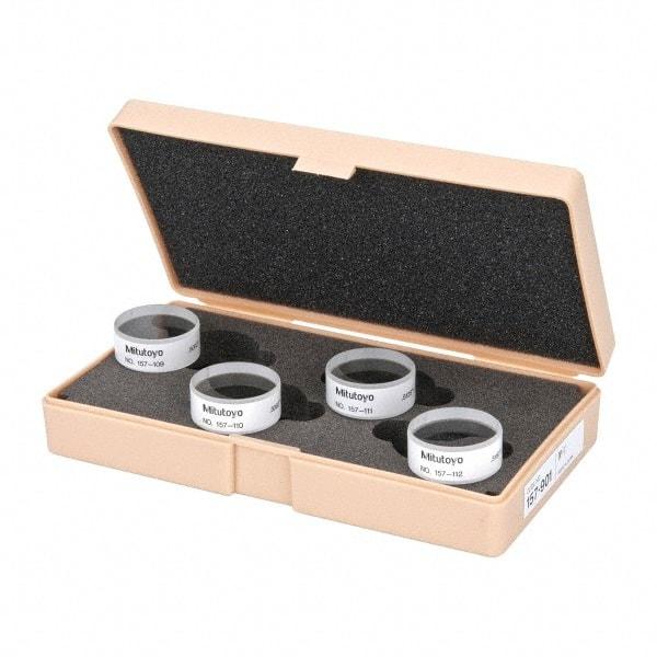 Mitutoyo - Micrometer Optical Parallels - 0 to 1mm, Use with Micrometers - Americas Tooling