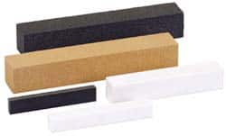 Norton - 320 Grit Aluminum Oxide Square Dressing Stick - 6 x 1/2 x 1/2, Extra Fine Grade - Americas Tooling