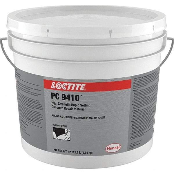 Loctite - 1 Gal Pail Gray Magnesium Phosphate Filler/Repair Caulk - 2000°F Max Operating Temp, 10 min Tack Free Dry Time, 1 to 2 hr Full Cure Time, Series 135 - Americas Tooling