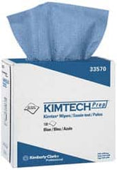 Kimtech - Dry Clean Room/Lab/Critical Task Wipes - Pop-Up, 16-3/4" x 8-3/4" Sheet Size, Blue - Americas Tooling