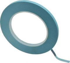 3M - 1/4" Wide x 60 Yd Long Blue Polypropylene Film Masking Tape - Series 215, 4.8 mil Thick, 15 In/Lb Tensile Strength - Americas Tooling