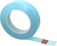 3M - 1" Wide x 60 Yd Long Blue Polypropylene Film Masking Tape - Series 215, 4.8 mil Thick, 15 In/Lb Tensile Strength - Americas Tooling