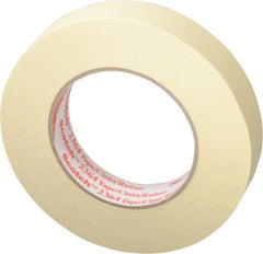 3M - 1" Wide x 60 Yd Long Tan Paper Masking Tape - Series 2364, 6.5 mil Thick, 24 In/Lb Tensile Strength - Americas Tooling