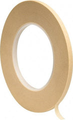 3M - 1/4" Wide x 60 Yd Long Tan Paper Masking Tape - Series 2380, 7.2 mil Thick, 28 In/Lb Tensile Strength - Americas Tooling