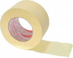 3M - 3" Wide x 60 Yd Long Tan Paper Masking Tape - Series 2380, 7.2 mil Thick, 28 In/Lb Tensile Strength - Americas Tooling