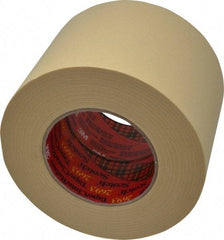 3M - 4" Wide x 60 Yd Long Tan Paper Masking Tape - Series 2693, 7.9 mil Thick, 29 In/Lb Tensile Strength - Americas Tooling