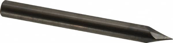 Made in USA - 1/4" Body Diam, 60°, 2-1/2" OAL, Solid Carbide Spotting Drill - Americas Tooling