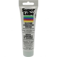 Synco Chemical - 3 oz Tube Silicone General Purpose Grease - Translucent White, Food Grade, 500°F Max Temp, NLGIG 2, - Americas Tooling