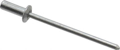 RivetKing - Size 42 Dome Head Aluminum Closed End Sealing Blind Rivet - Aluminum Mandrel, 0.063" to 1/8" Grip, 1/4" Head Diam, 0.129" to 0.133" Hole Diam, 0.36" Length Under Head, 1/8" Body Diam - Americas Tooling