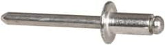 RivetKing - Size 84 Dome Head Aluminum Open End Blind Rivet - Aluminum Mandrel, 0.02" to 1/4" Grip, 1/2" Head Diam, 0.257" to 0.261" Hole Diam, 1/2" Length Under Head, 1/4" Body Diam - Americas Tooling