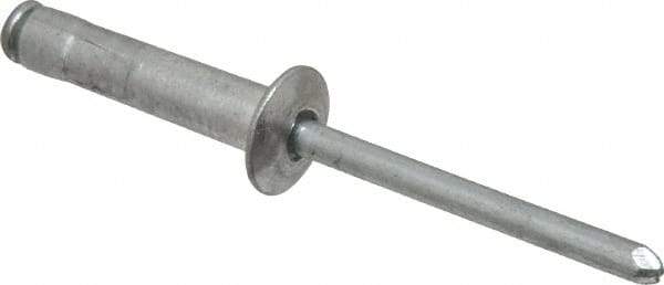 RivetKing - Size 68-610 Dome Head Aluminum Multi Grip Blind Rivet - Steel Mandrel, 1/2" to 0.67" Grip, 3/8" Head Diam, 0.192" to 0.196" Hole Diam, 0.952" Length Under Head, 3/16" Body Diam - Americas Tooling