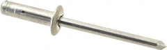 RivetKing - Size 0619 Dome Head Aluminum Tri Folding Blind Rivet - Aluminum Mandrel, 0.04" to 0.157" Grip, 0.386" Head Diam, 0.196" to 0.209" Hole Diam, 0.684" Length Under Head, 3/16" Body Diam - Americas Tooling