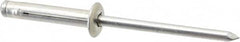 RivetKing - Size 0630 Dome Head Aluminum Tri Folding Blind Rivet - Aluminum Mandrel, 0.157" to 0.472" Grip, 0.386" Head Diam, 0.196" to 0.209" Hole Diam, 1.07" Length Under Head, 3/16" Body Diam - Americas Tooling