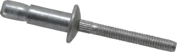 RivetKing - Size 86 Dome Head Aluminum Structural with Locking Stem Blind Rivet - Aluminum Mandrel, 0.08" to 3/8" Grip, 0.525" Head Diam, 0.261" to 0.272" Hole Diam, 0.56" Length Under Head, 1/4" Body Diam - Americas Tooling