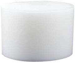 Made in USA - 4 Inch Diameter, 1-1/2 Inch Thick, Plastic Disc - White, PTFE Virgin - Americas Tooling