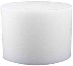 Made in USA - 6 Inch Diameter, 1-1/2 Inch Thick, Plastic Disc - White, PTFE Virgin - Americas Tooling