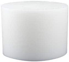 Made in USA - 6 Inch Diameter, 1 Inch Thick, Plastic Disc - White, PTFE Virgin - Americas Tooling