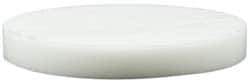 Made in USA - 4 Inch Diameter, 1/2 Inch Thick, Plastic Disc - White, PTFE Virgin - Americas Tooling