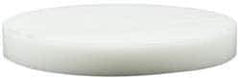 Made in USA - 4 Inch Diameter, 1/2 Inch Thick, Plastic Disc - White, PTFE Virgin - Americas Tooling