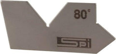 SPI - 100° Complementary Angle, Stainless Steel Angle Gage - 80° Primary Angle - Americas Tooling