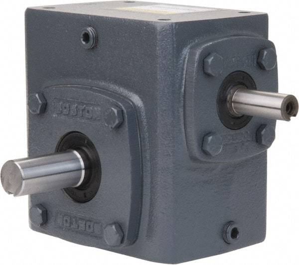 Boston Gear - 1-3/4 Centerline Distance, 50:1, 35 RPM Output, 0.44 Input Horsepower, 573 Lbs. Max Torque, Speed Reducer - Single Shaft Left - Americas Tooling