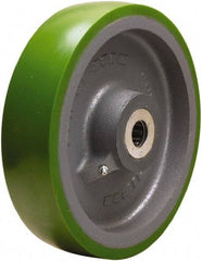 Hamilton - 10 Inch Diameter x 2-1/2 Inch Wide, Polyurethane on Cast Iron Caster Wheel - 2,500 Lb. Capacity, 3-1/4 Inch Hub Length, 1-1/4 Inch Axle Diameter, Straight Roller Bearing - Americas Tooling