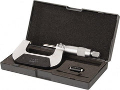 Value Collection - 1 to 2" Range, 0.001" Graduation, Mechanical Outside Micrometer - Ratchet Stop Thimble - Americas Tooling