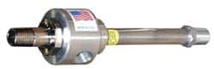 Vortec - 7" Long Hose, 900 BTU/Hr Air Capacity, 1 Outlet, Cold Air Coolant System - 1.88" Hose Inside Diam, 7" Tank/Unit Length, 1-5/8" Tank/Unit Width - Americas Tooling