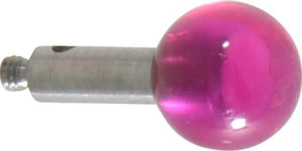 SPI - 8 mm Ball Diameter, M2 Thread, Ruby Point Ball Tip CMM Stylus - 12 mm Overall Length - Americas Tooling