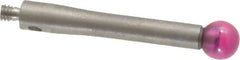 SPI - 4 mm Ball Diameter, M2 Thread, Ruby Point Ball Tip CMM Stylus - 20 mm Overall Length - Americas Tooling