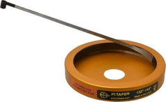 Made in USA - 0.001 Inch Graduation, 132 to 144 Inch Measurement, Spring Steel Diameter Tape Measure - 1/2 Inch Wide, 0.01 Inch Thick - Americas Tooling