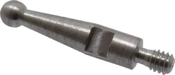 SPI - 0.078" Ball Diam, Steel, Ball Test Indicator Contact Point - 1/2" Contact Point Length, Use with Peacock Test Indicators - Americas Tooling