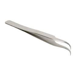 Erem - 4-3/8" OAL 7-SA Precision Tweezers - Curved Precision Tip - Americas Tooling