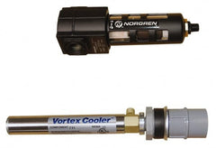 Vortec - 400 BTU per Hour, Vortex Enclosure Cooler without Thermostat - 1/8 NPT Thread, 8 Cubic Ft. per min - Americas Tooling