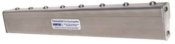 Vortec - Air Ionizers Type: Linear Air Nozzle Material: Aluminum - Americas Tooling