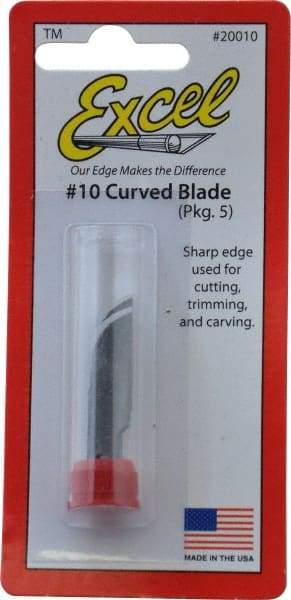 Excel - 5 Piece Steel Hobby Blade - 1-7/16" OAL - Americas Tooling