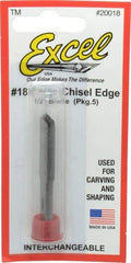 Excel - 5 Piece Steel Hobby Blade - 1-13/16" OAL - Americas Tooling