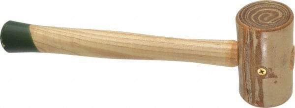 Garland - 1-1/4 Lb Head Weighted Rawhide Mallet - 12" Long Wood Handle - Americas Tooling