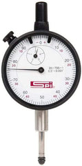 SPI - 1/2" Range, 0-100, 0-50-0 Dial Reading, 0.001" Graduation Dial Drop Indicator - 2-1/4" Dial, 0.1" Range per Revolution, Revolution Counter, Includes NPL Traceability Certification - Americas Tooling